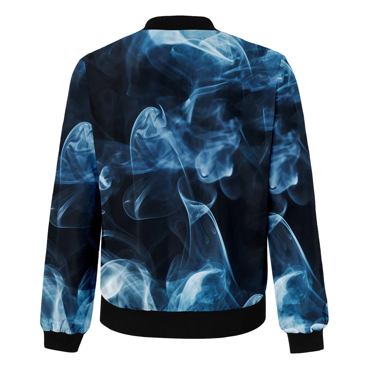 Женская ветрозащитная куртка-бомбер с длинным рукавом Y2K Hiphop Jacket, blue — фото 4