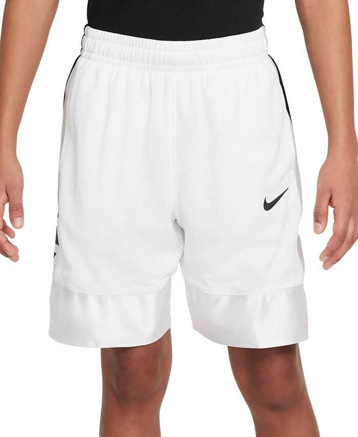 

Баскетбольные шорты Big Boys Elite Dri-FIT Nike, белый