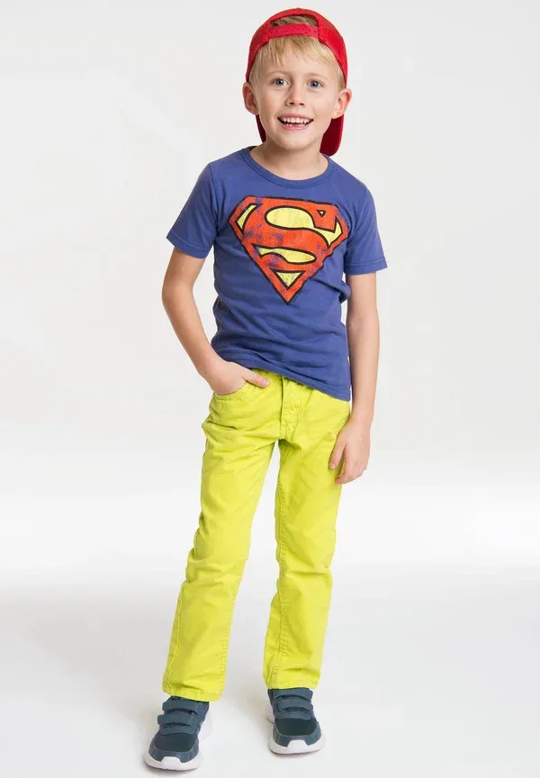 Футболка с принтом Superman Logoshirt, lila, лиловый