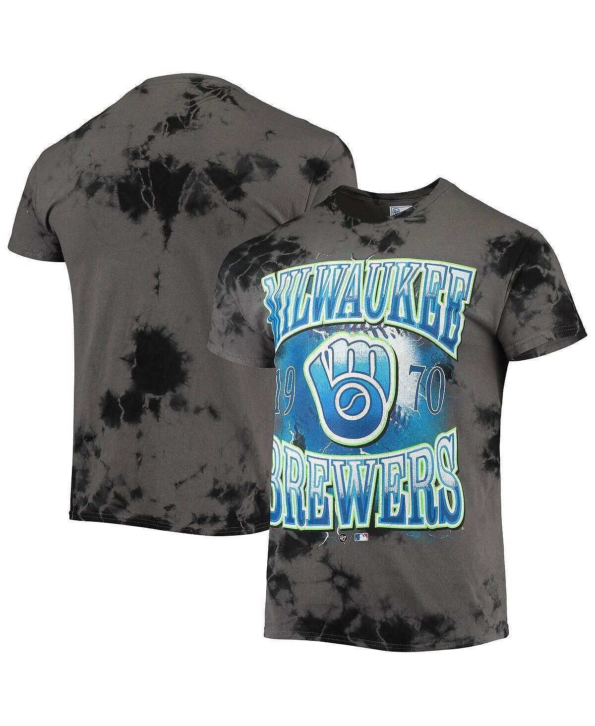 

Мужская футболка '47 charcoal milwaukee brewers wonder boy vintage-like tubular '47 Brand, мульти
