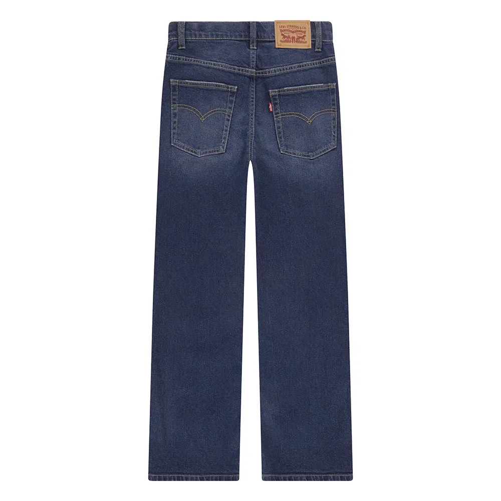 Детские джинсы для мальчиков свободного прямого кроя Levi's 555, Blue — фото 2