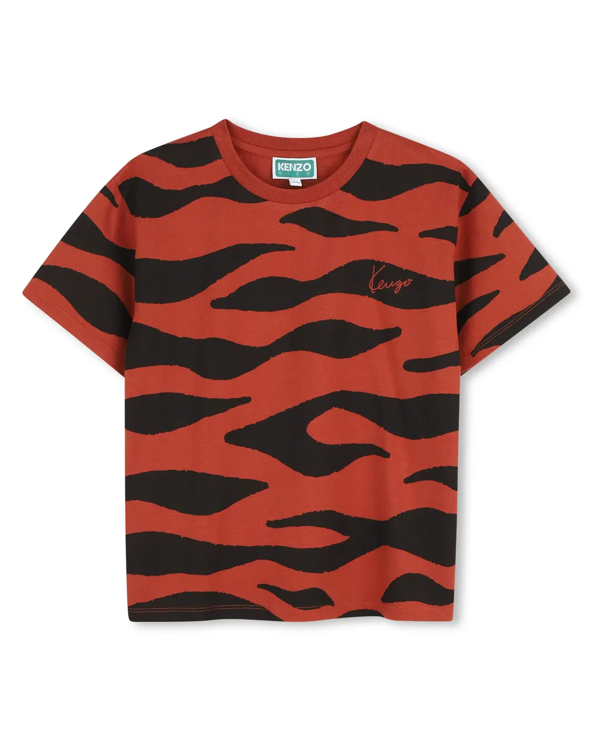 Детская футболка для мальчиков с принтом Kenzo Kids, Marrón