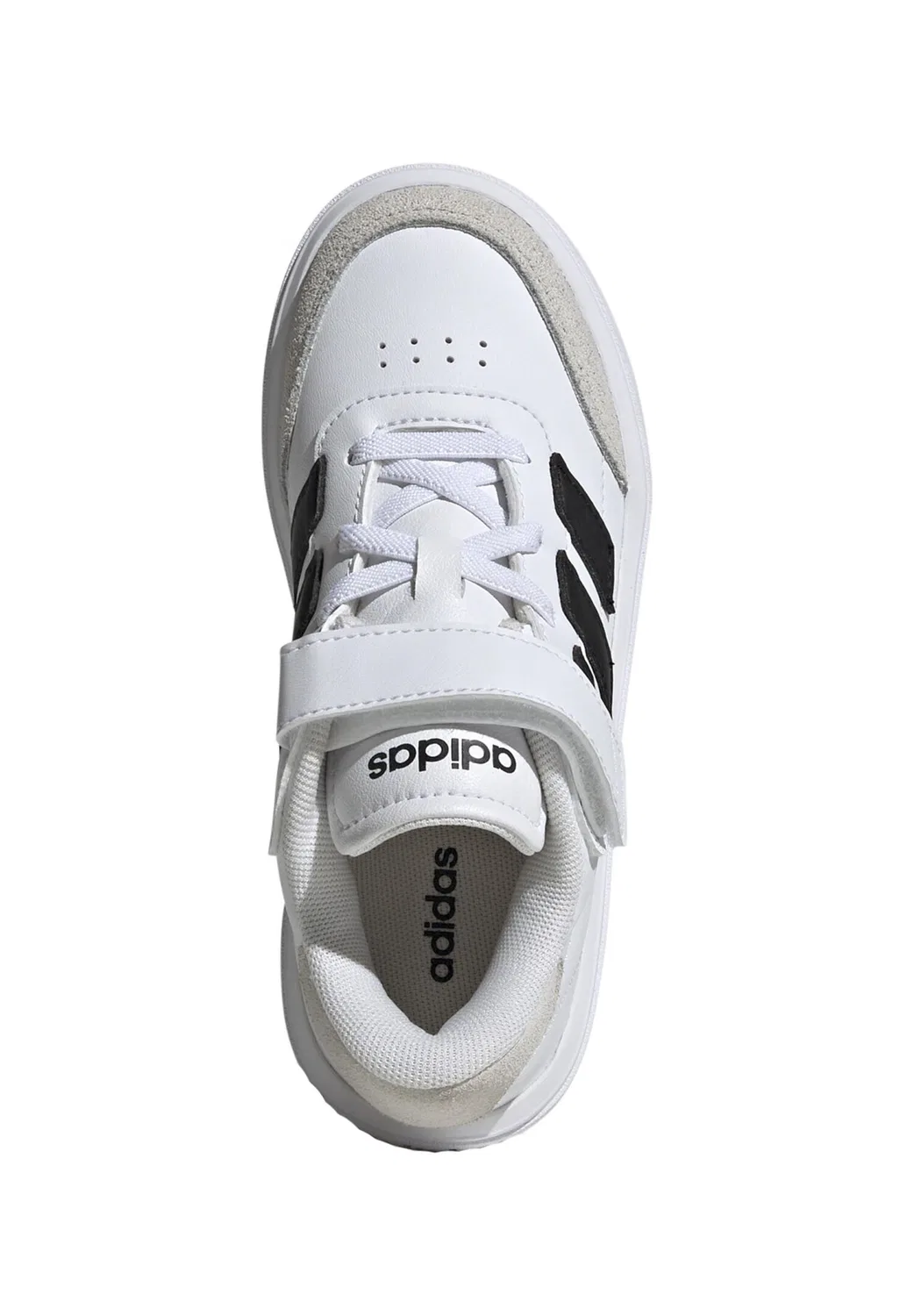 Детские кроссовки с закрытой пяткой Adidas Grand Court Mid K, Weiß — фото 2