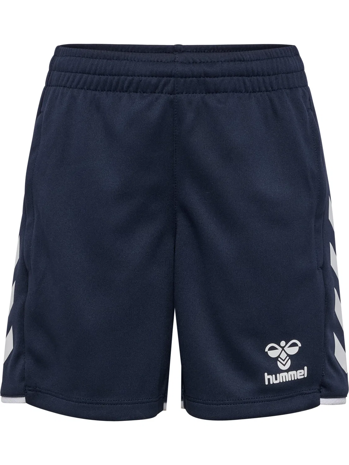 Детские шорты с принтом Hmlcore Hummel, Mitternachtsindigo Weiss — фото 4