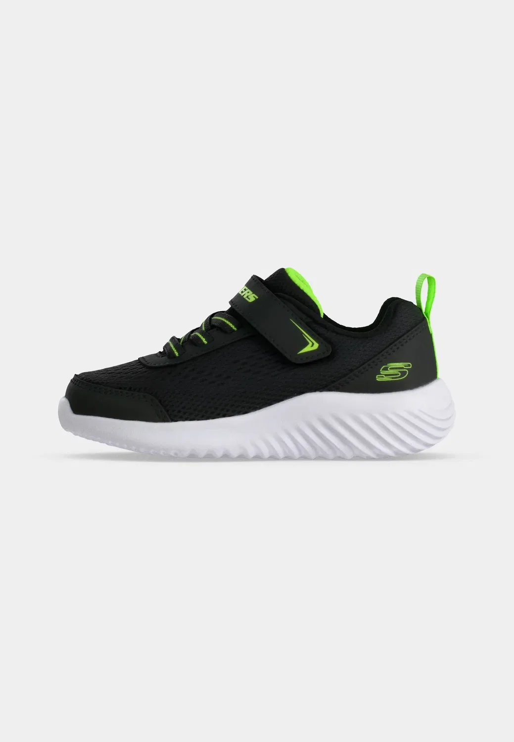Баундер - кроссовки Skechers, Black/Lime — фото 2