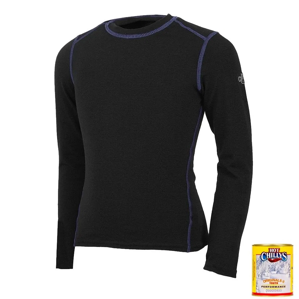 Термобелье-лонгслив утепленное Mtf original midweight baselayer top Hot Chillys, черный