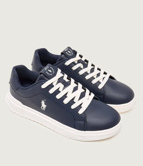 Детские кроссовки для девочек Heritage Polo Ralph Lauren, Blu Marino — фото 3