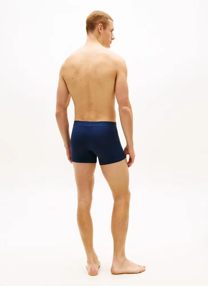 Трусы-боксеры с эластичным поясом, комплект из 3 штук, 3-Pack heritage logo waistband, Tommy Hilfiger, синий — фото 3