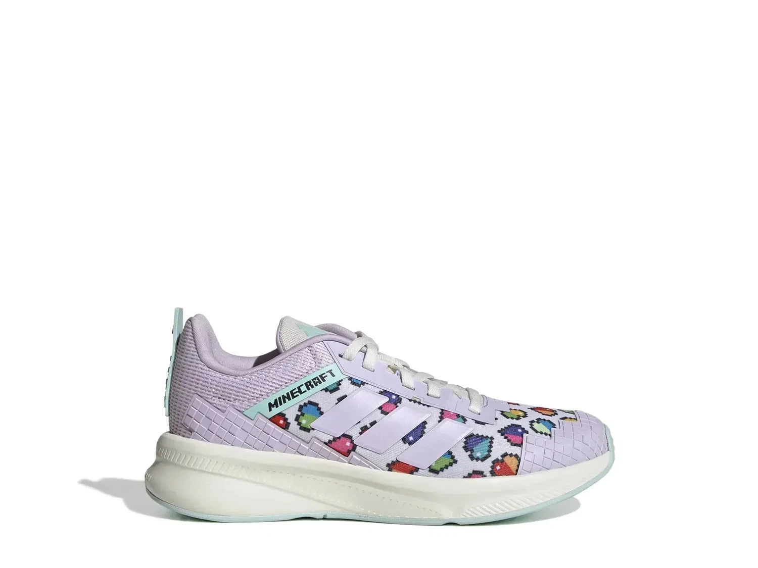 Кроссовки Minecraft Fortarun 4.0, adidas, лавандовый/мультиколор — фото 2