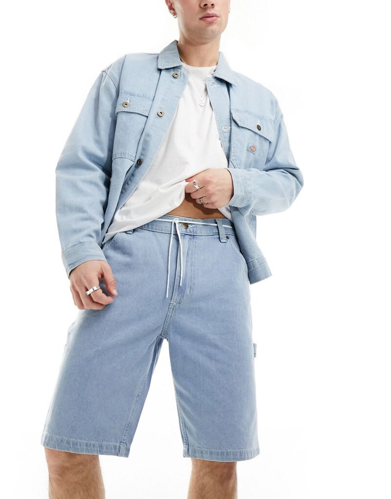

Голубые джинсовые шорты Dickies Garyville Vintage