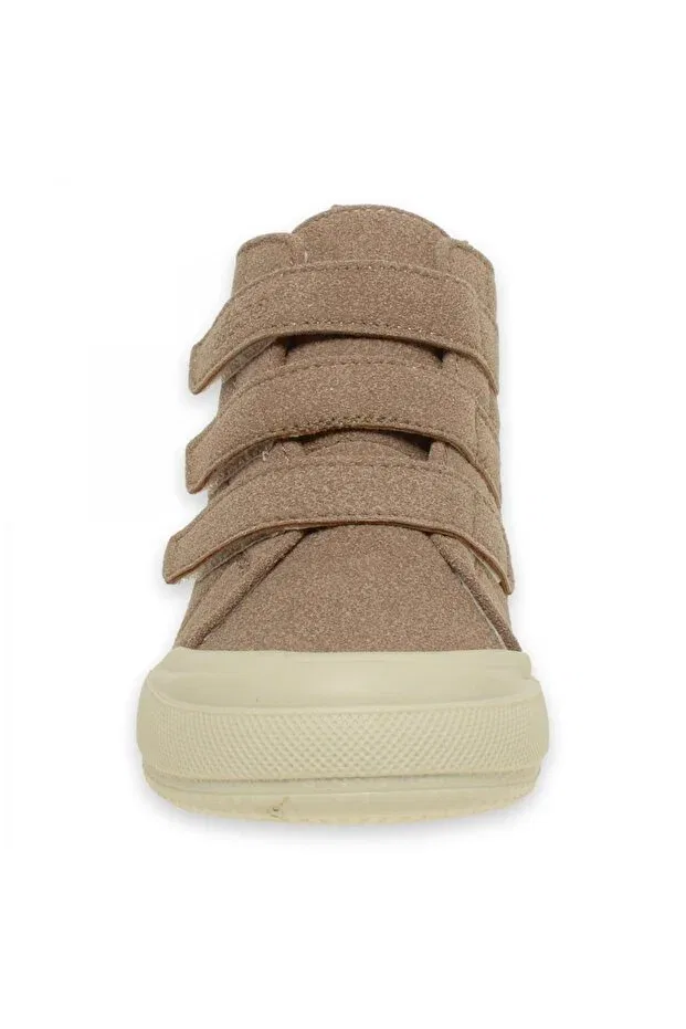 Детские ботинки для девочек с застежкой-липучкой Vicco, Beige — фото 3