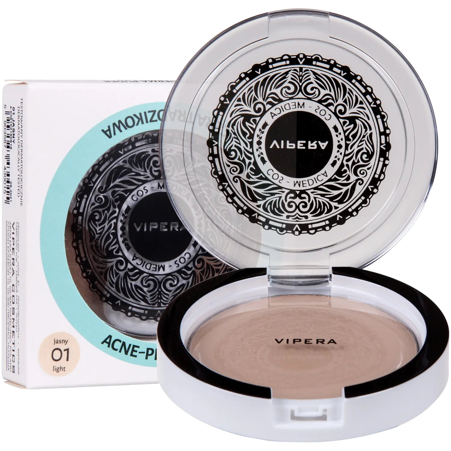 

Vipera Derma легкая прессованная пудра для лица 01, 13 г