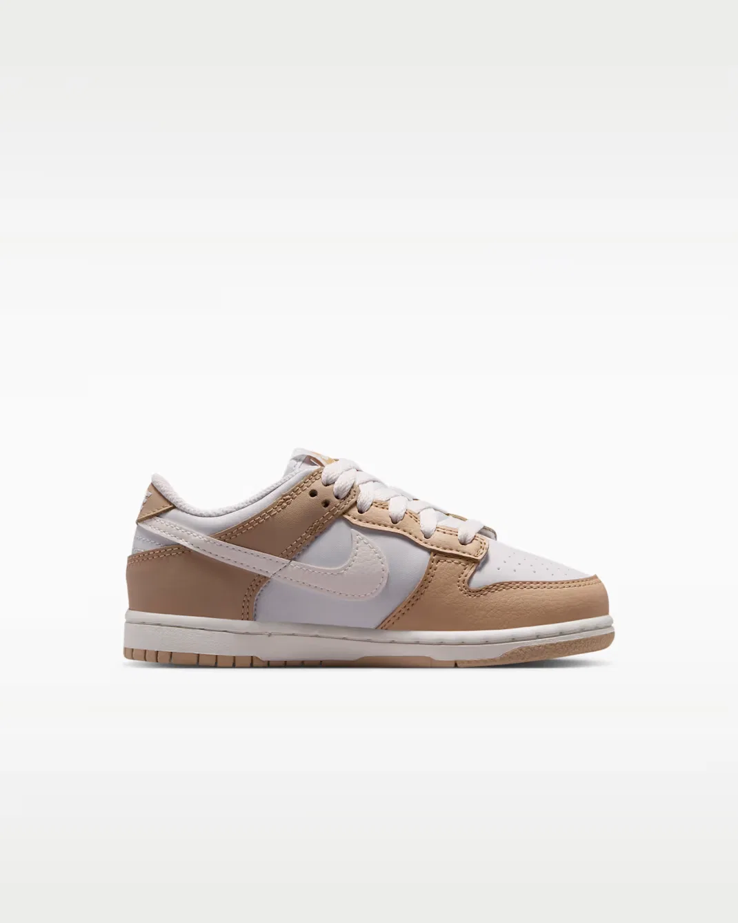Детские кроссовки Nike Dunk Low, Linen/Platinum Tint/Sail — фото 3