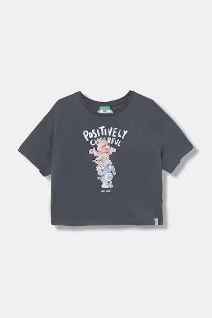 Футболка с коротким рукавом с принтом Care Bears United Colors of Benetton, серый