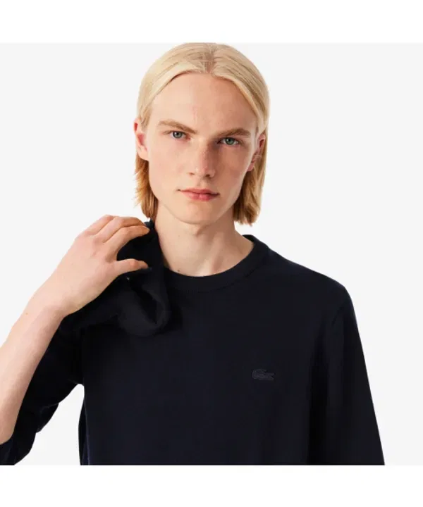 Свитер мериносовый, круглый вырез, ah1969-55n, Lacoste, 166 — фото 2