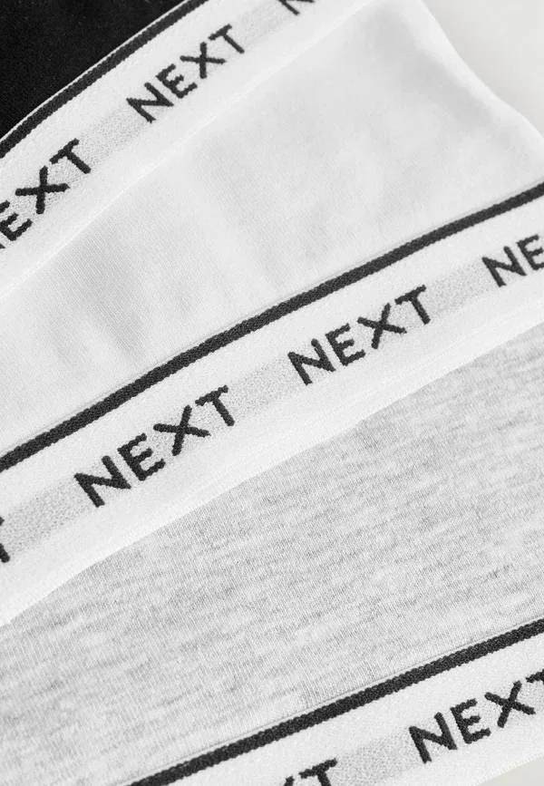 Комплект из 3 бюстгальтеров на бретелях Next, серый, черный, белый — фото 3