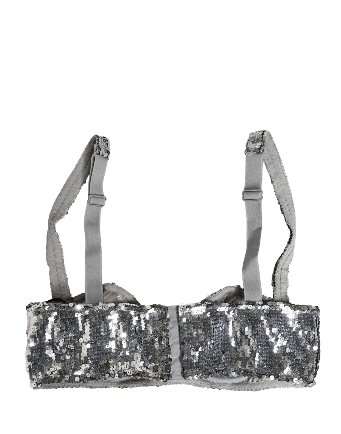 Женское бюстгальтер балконет с блестками Balconnet Bra Dolce & Gabbana, Silver — фото 4