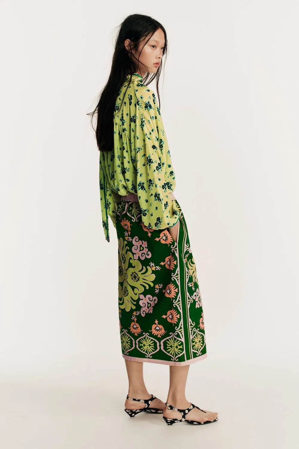 Футболка с принтом и бантом, лимитированная серия. ZARA, Printed — фото 4