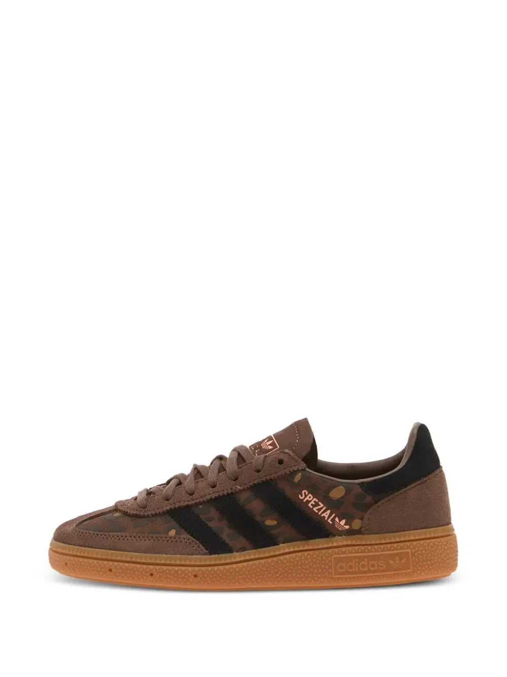 Кроссовки Handball Spezial с леопардовым принтом adidas, коричневый — фото 2