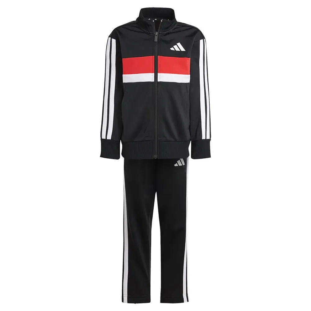 Детский спортивный костюм с принтом Tiberio 3 Stripes Tricot Adidas, Black — фото 3