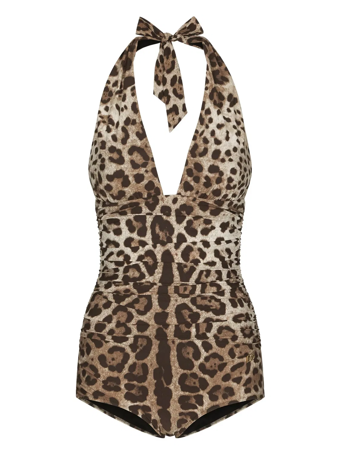 Dolce & Gabbana Слитный купальник коричневый