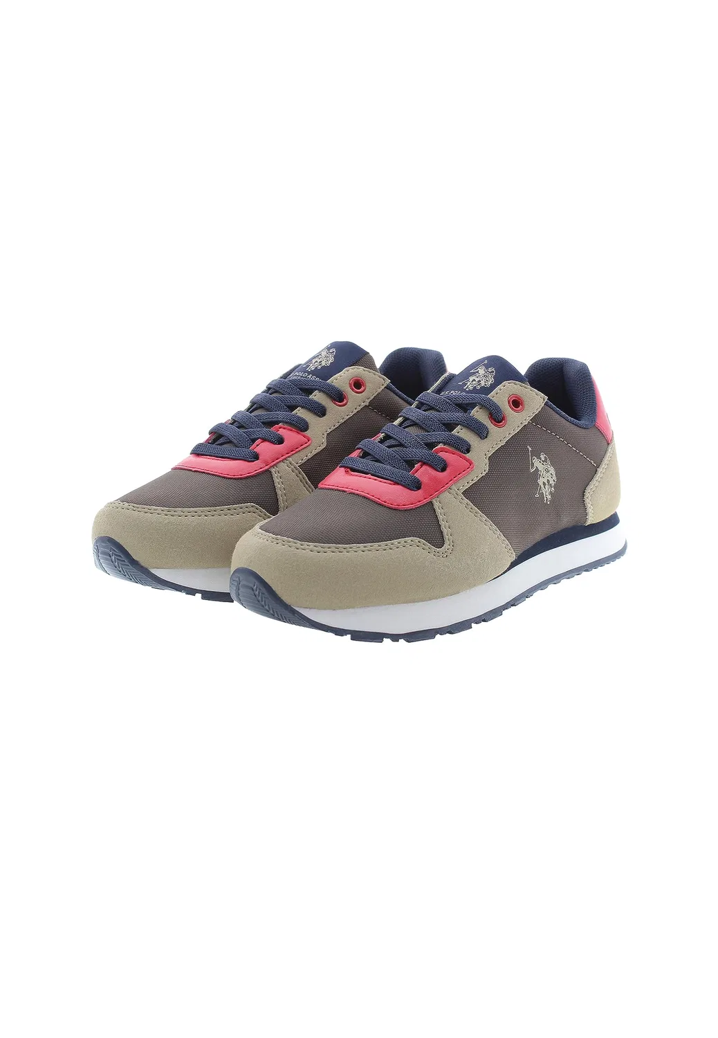 Детские кроссовки на шнуровке Nobik011k/Cnh1 U.S. POLO ASSN., Brown Beige — фото 3