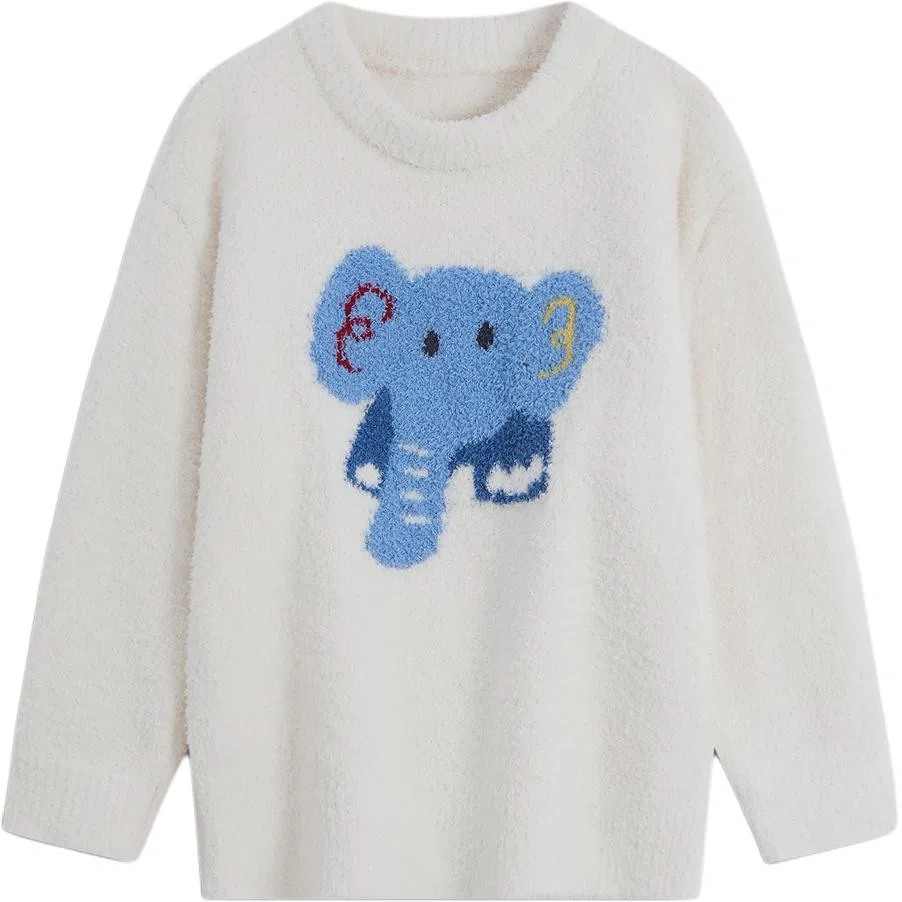 Детский свитер с круглым вырезом без рукавов Pre School Sweaters Crew Neck Moderate GAP, Ivory White