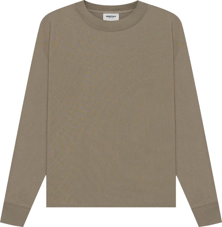 Лонгслив Fear of God Essentials Long-Sleeve Tee 'Taupe', загар — фото 2