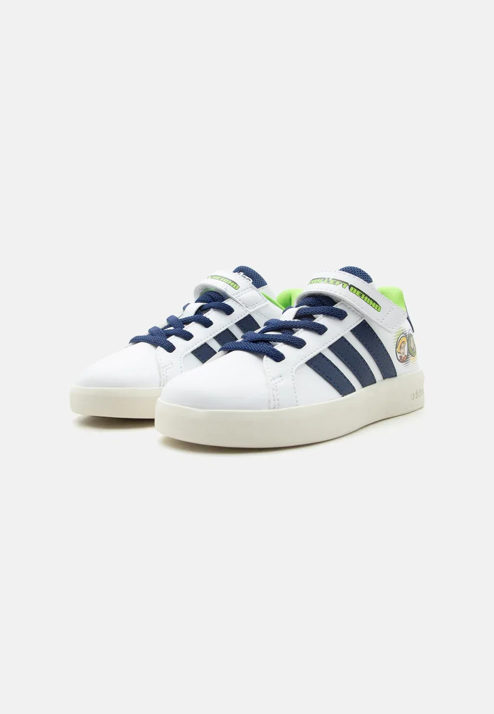 Кроссовки Grand Court из мультфильма «История игрушек» (унисекс) Adidas Performance, Footwear White/Dark Blue/Off White — фото 2