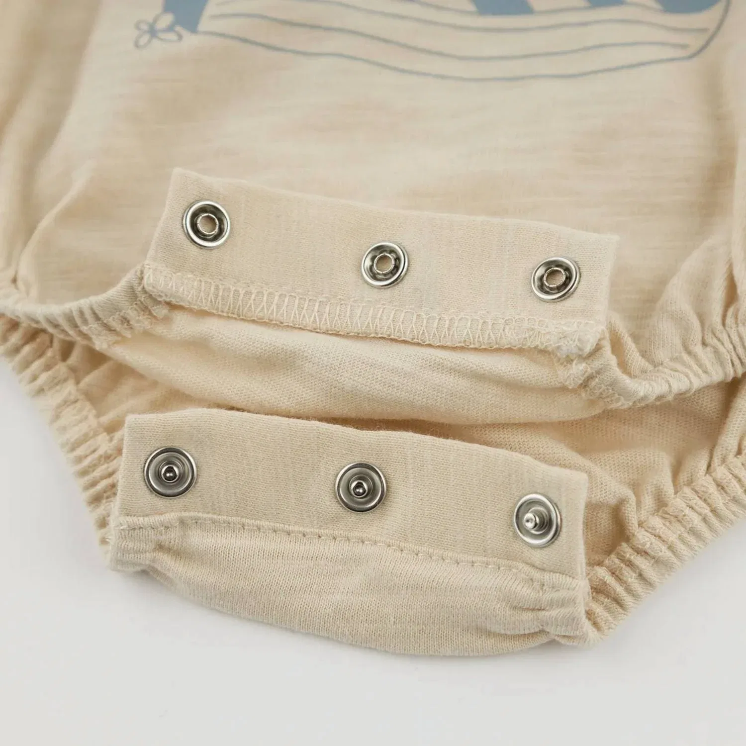Детский боди-комбинезон с принтом Go Fish Print oh baby!, Natural — фото 4