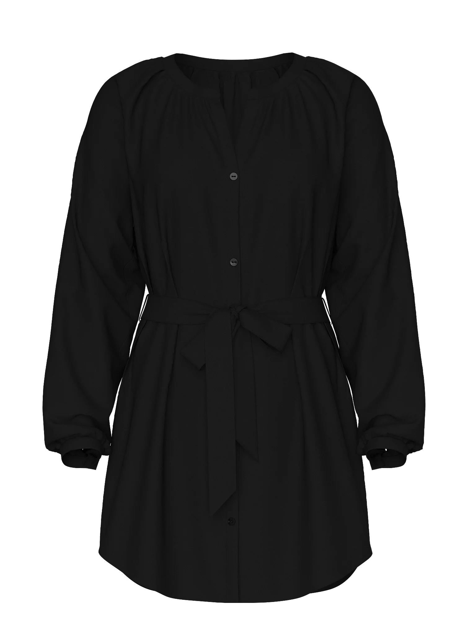 

Платье Victoria's Secret Swim Beachwear Linen Easy Button-Up, черный