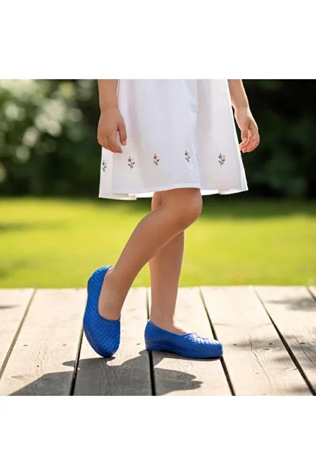 Детские туфли для девочек без шнуровки Fiyra, Navy Blue
