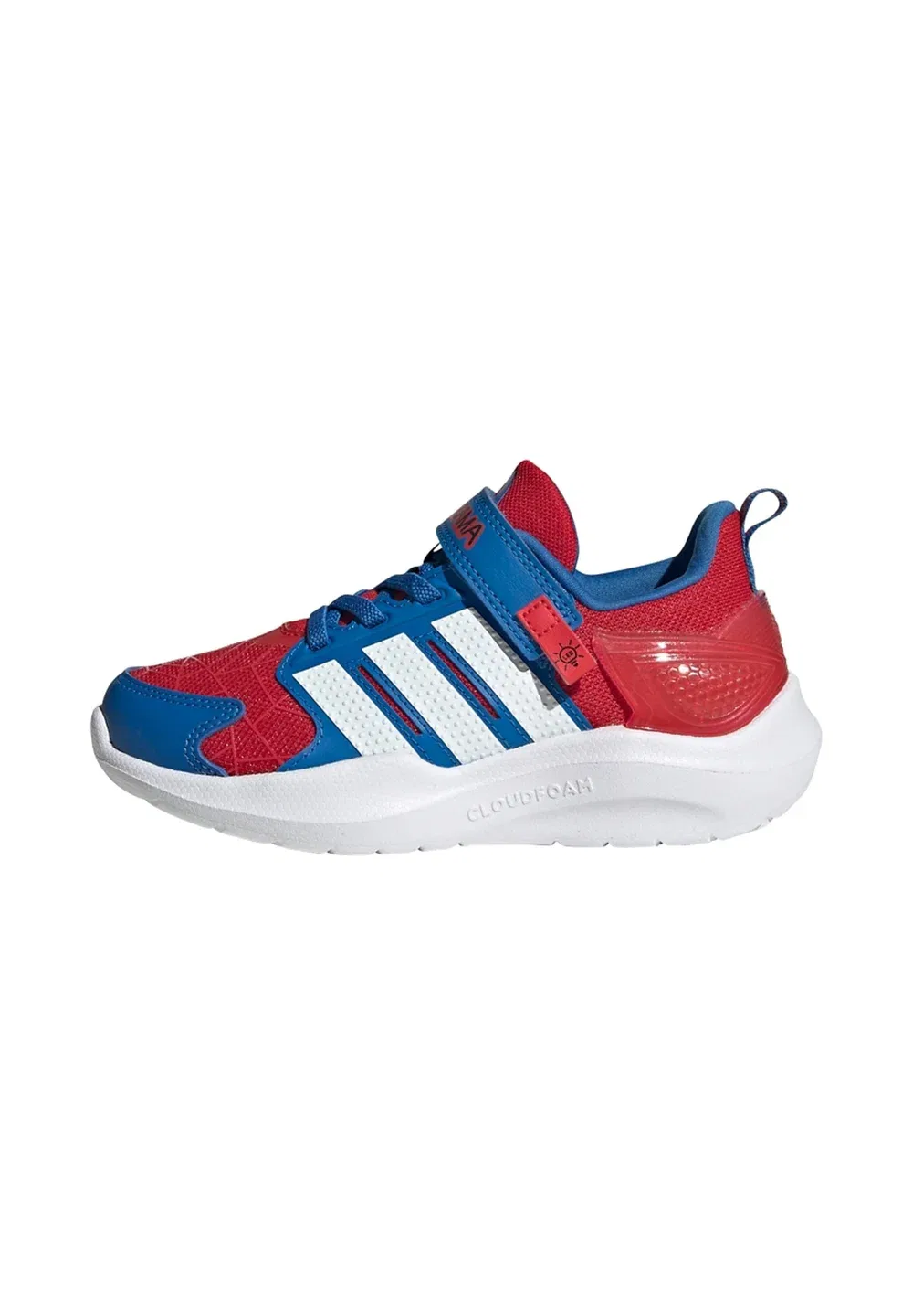 Lightorama rnr spider-man el c - кроссовки для бега по пересеченной местности Adidas Performance, Better Scarlet/Ftwr White/Bright Royal