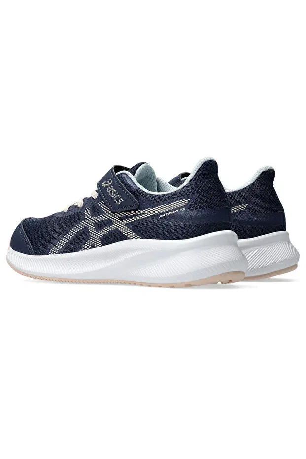 Детские кроссовки для девочек с принтом Patriot 13 ps kids navy running shoe 1014a264-410 Asics, Navy Blue — фото 4