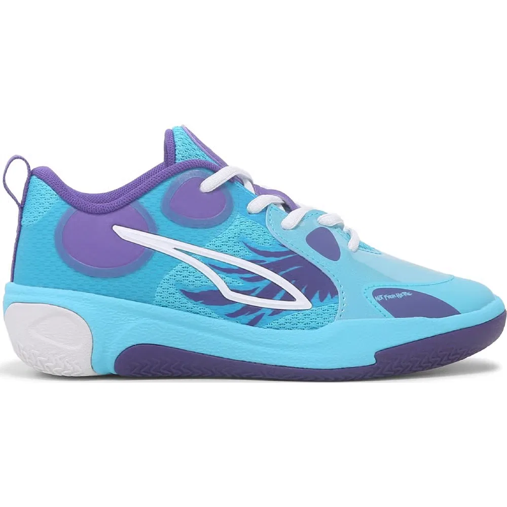 Детские баскетбольные кроссовки MB World .01 Puma, Blue/Purple — фото 2