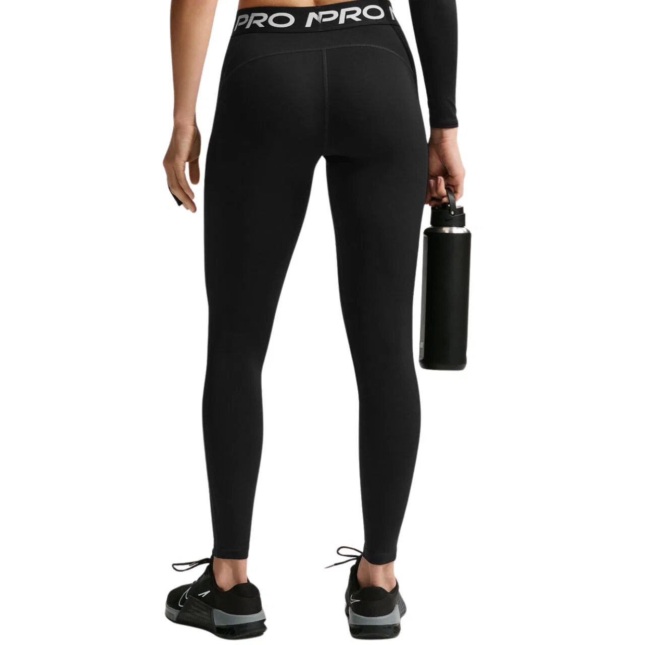 Женские леггинсы с Dri-FIT технологией Nike Pro, Schwarz — фото 2