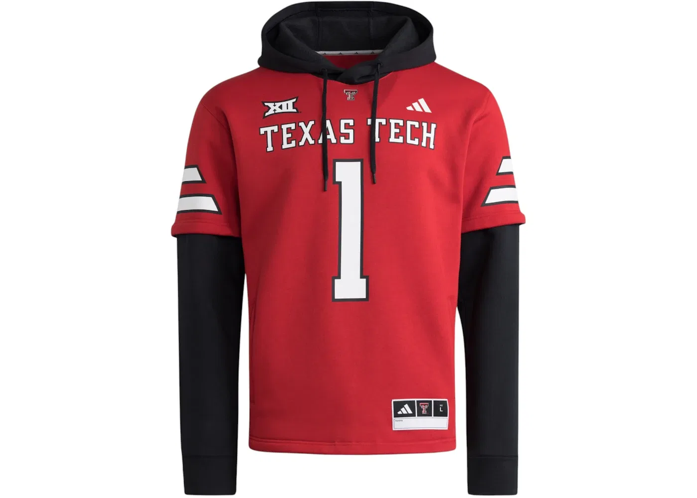 Мужская худи с длинным рукавом Adidas, Red Team Power Red Black