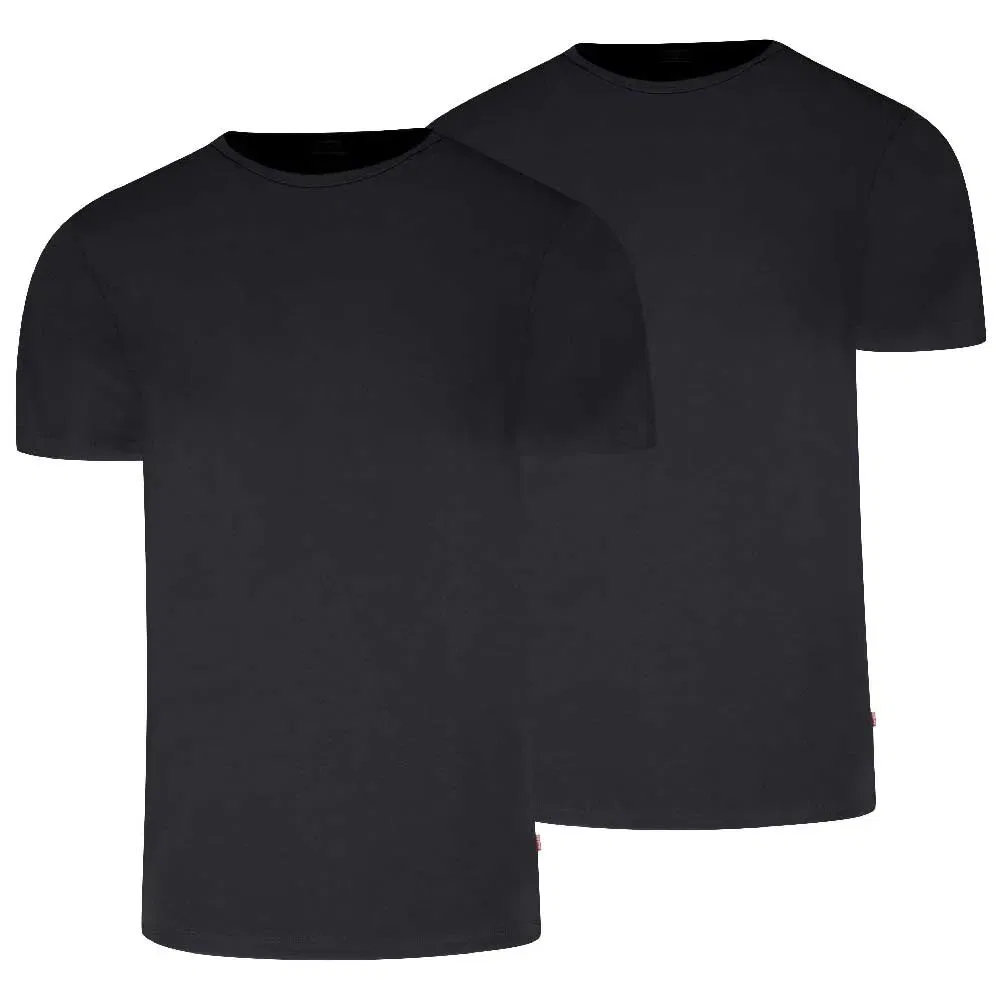 Мужской комплект футболок с коротким рукавом Levi's, 2 шт, Black