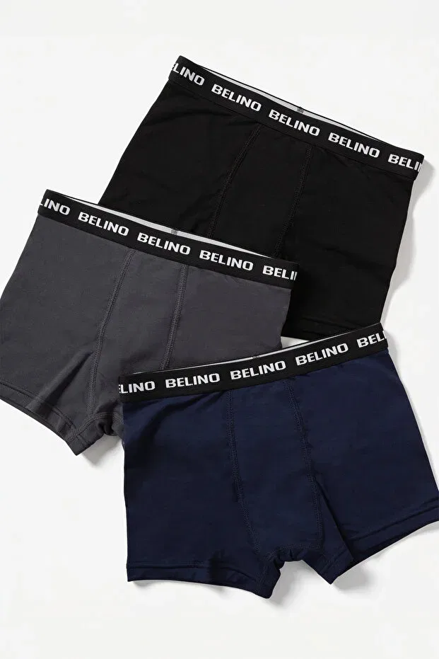 Детские боксеры для мальчиков бамбуковые комплект 3 шт Basics Belinoplus, Multicolored