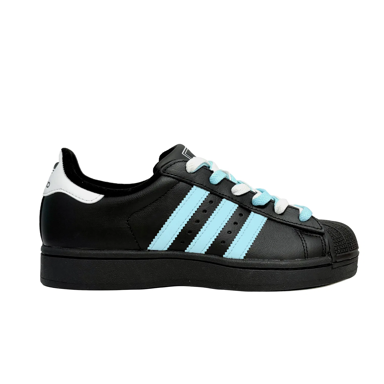 Детские кожаные кеды для скейтбординга Superstar 2 Adidas Originals, Black — фото 3