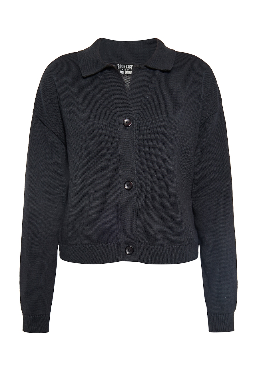 

Вязаный кардиган myMo KIDS Rocks Rockeasy, черный