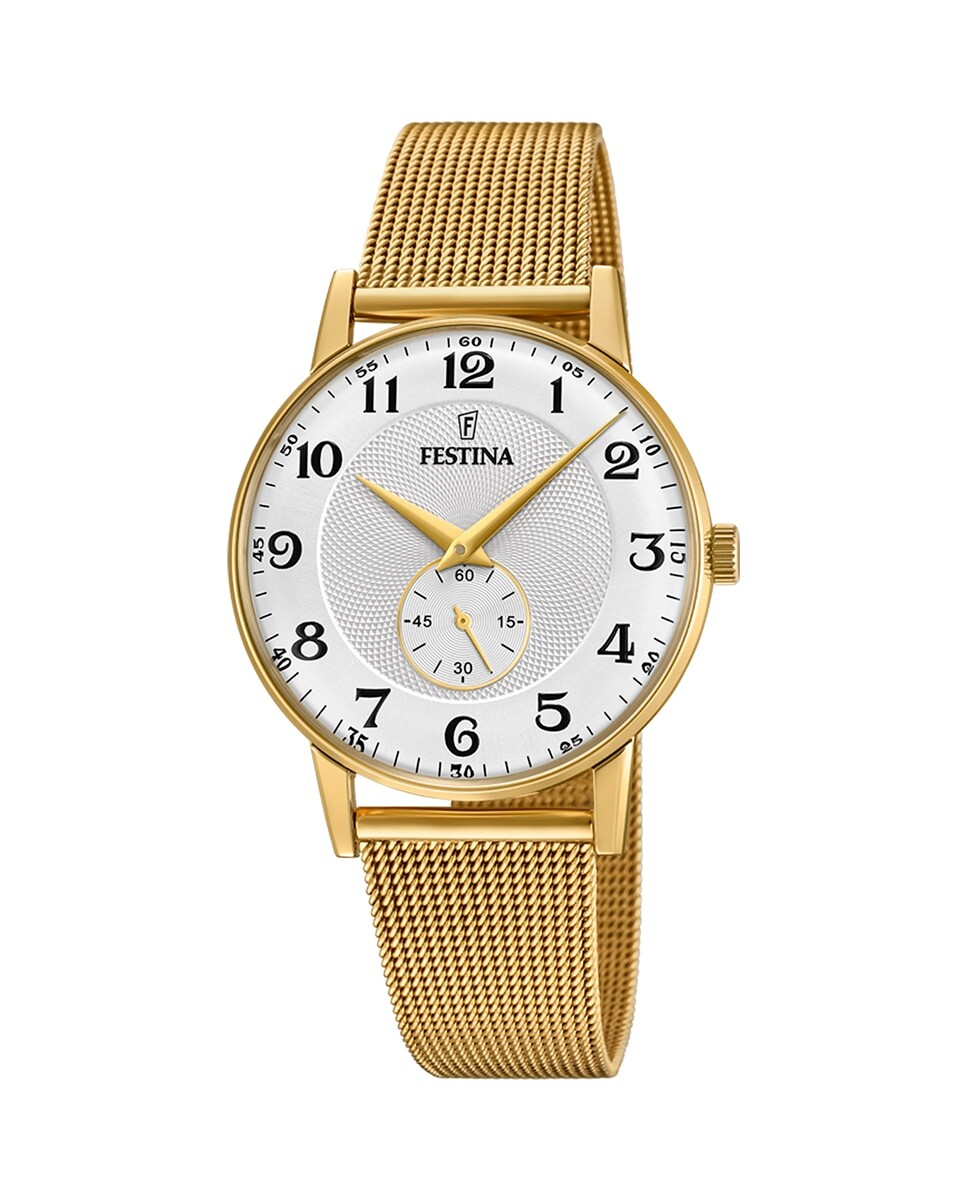 

Мужские часы F20569/1 Ретро золото сталь Festina, золотой