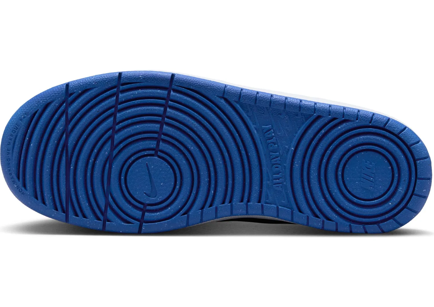 Детские кроссовки для мальчиков с кожаным верхом NIKE, Game Royal Black White — фото 4