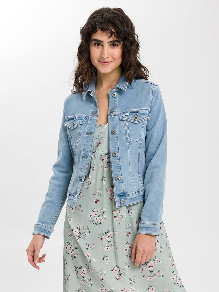

Джинсовая куртка Cross Jeans, голубой