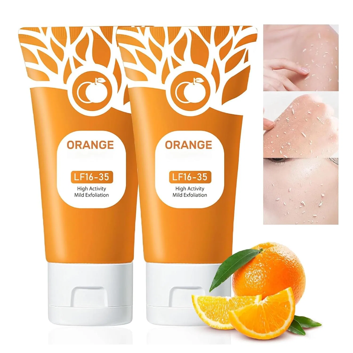 Пилинг-гель для лица и тела GUUZETU, 2 шт, Orange