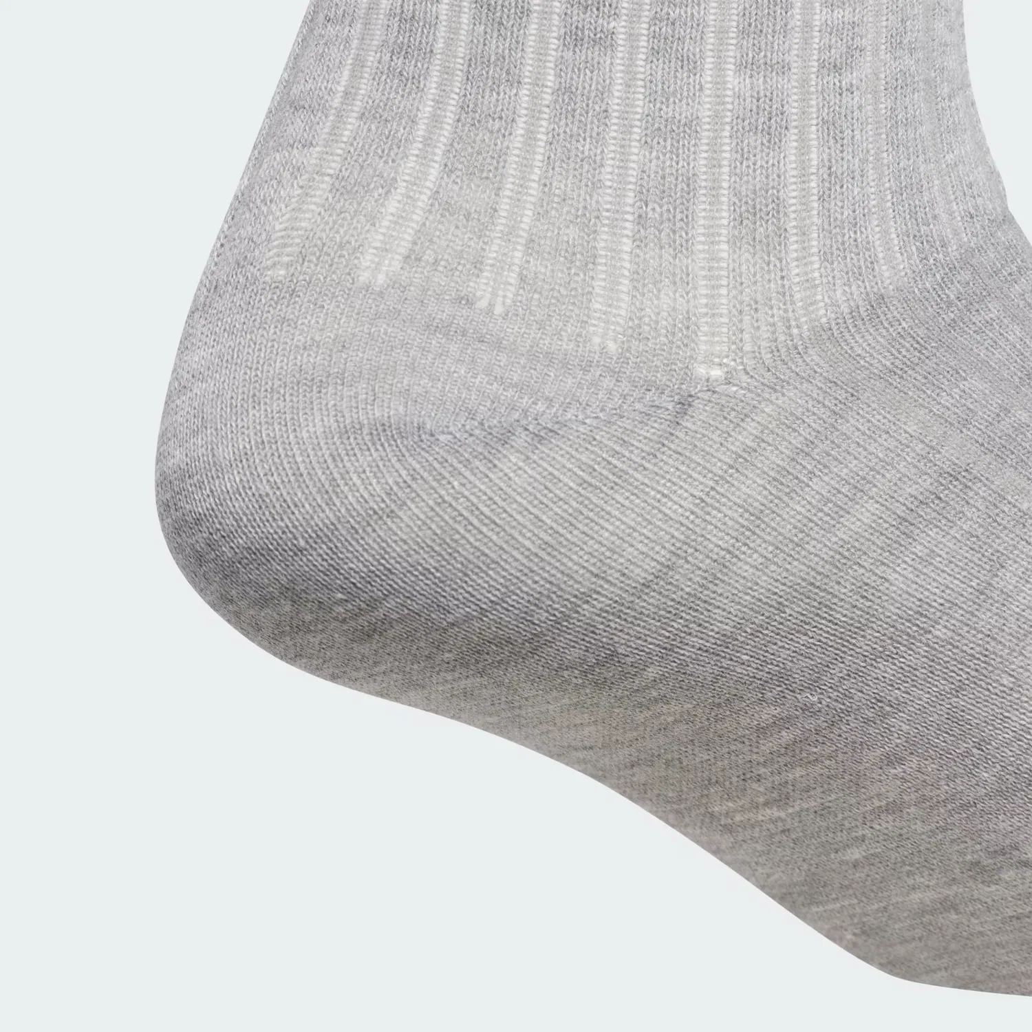 Носки до колена сверхлегкие, набор из 2 пар, trefoil, Adidas Originals, серый меланж/белый/розовая волна — фото 4