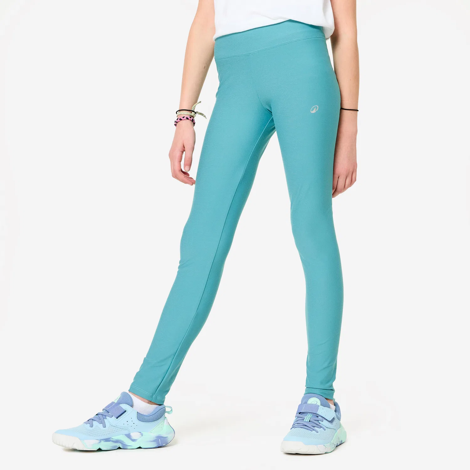 Детские леггинсы с высокой посадкой Decathlon, Blaugrau