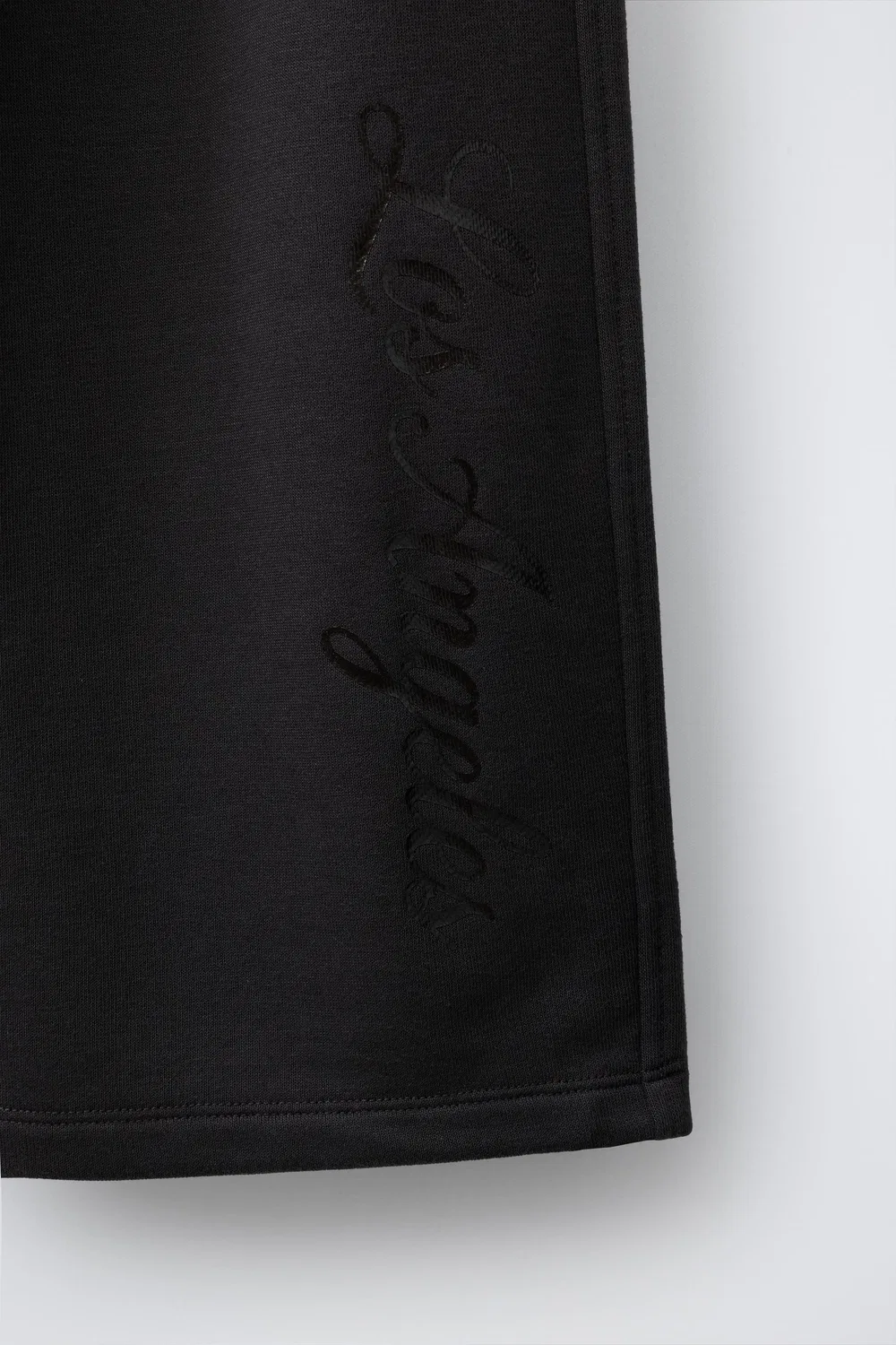 Широкие брюки с принтом из плюша ZARA, Anthracite grey — фото 4