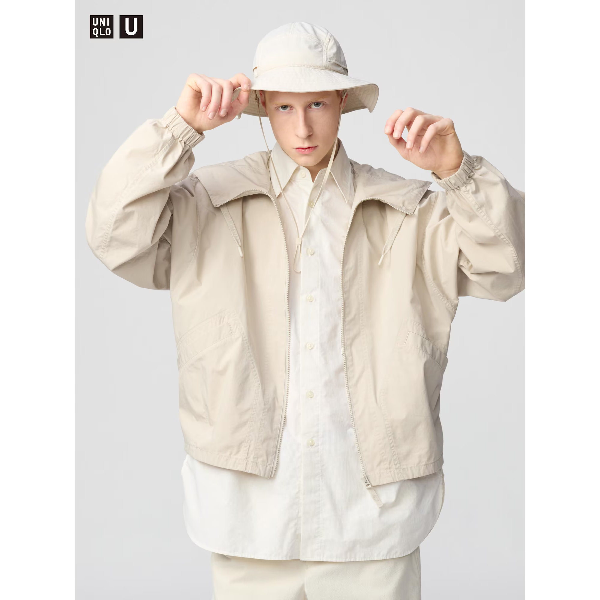 

Ветровка с капюшоном Uniqlo Unisex, 30 светло-бежевый