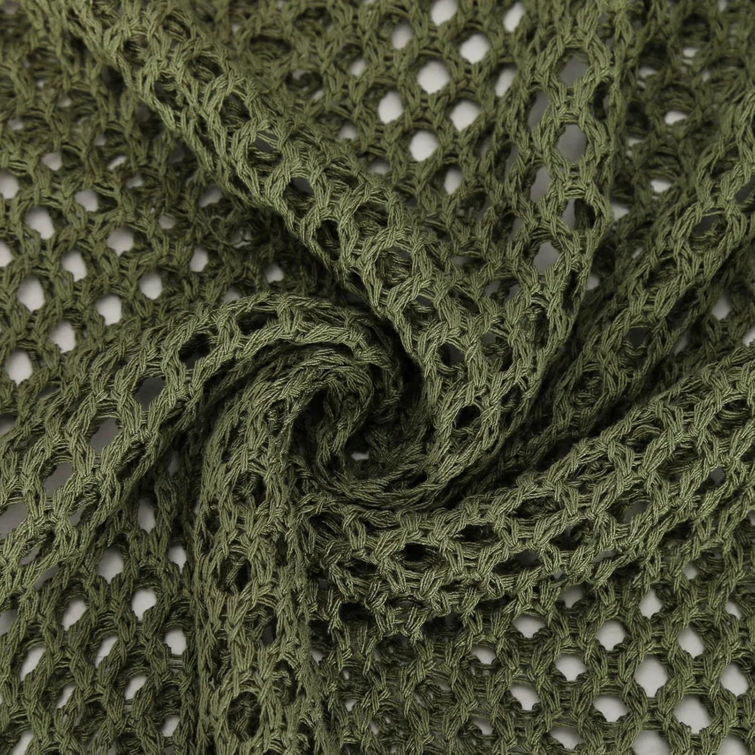 Мужская сетчатая футболка с длинным рукавом Army Green — фото 4